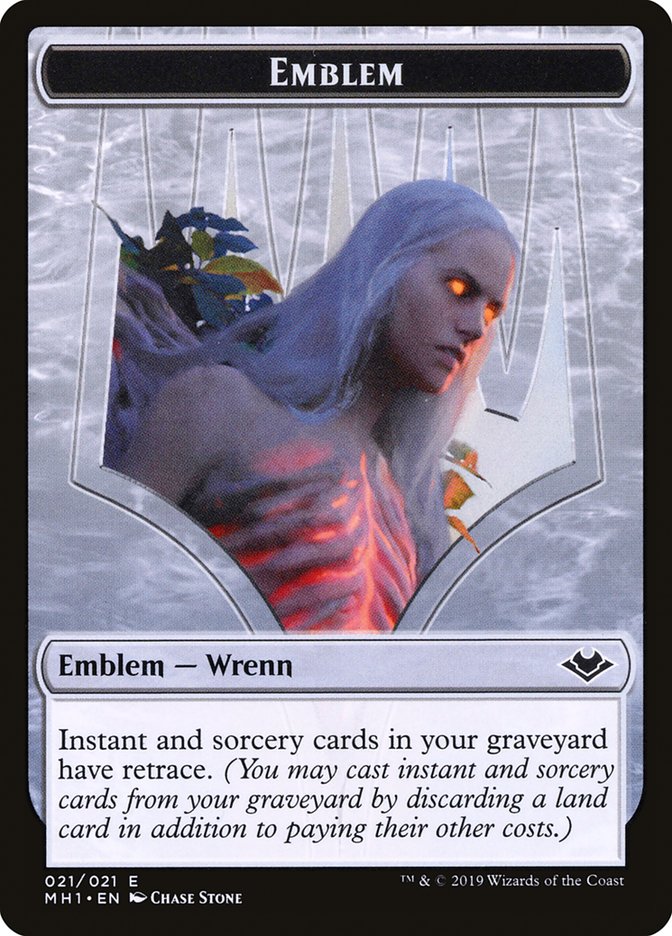 Shapeshifter (001) // Wrenn and Six Emblem (021) Double-Sided Token [Modern Horizons Tokens] | Webway Games