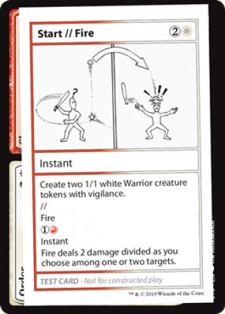 Start // Fire (2021 Edition) [Mystery Booster Playtest Cards] | Webway Games