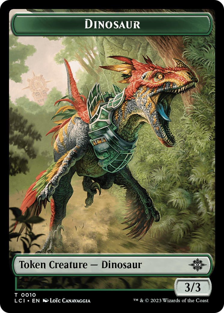 Map // Dinosaur (0010) Double-Sided Token [The Lost Caverns of Ixalan Tokens] | Webway Games