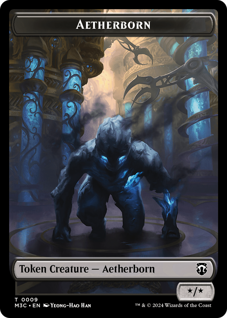 Aetherborn (Ripple Foil) // Servo Double-Sided Token [Modern Horizons 3 Commander Tokens] | Webway Games