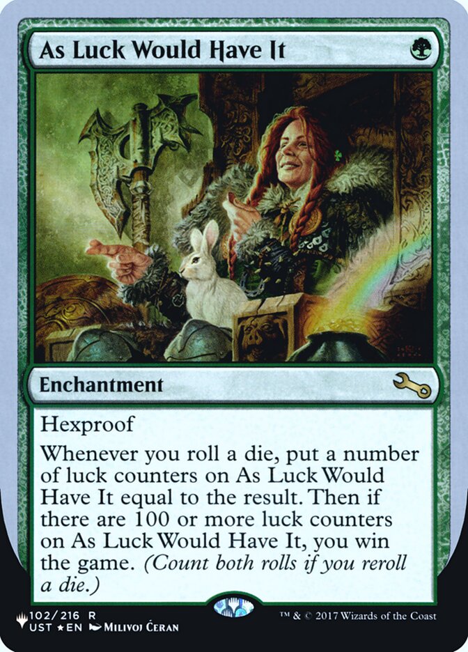 As Luck Would Have It (Unfinity Foil Edition) [The List] | Webway Games