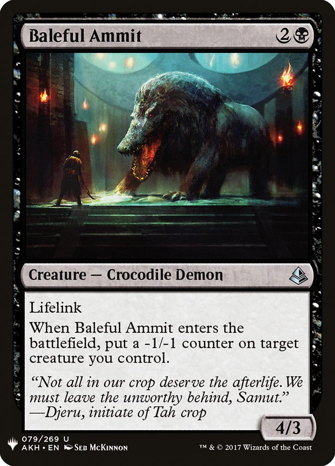 Baleful Ammit [Mystery Booster] | Webway Games