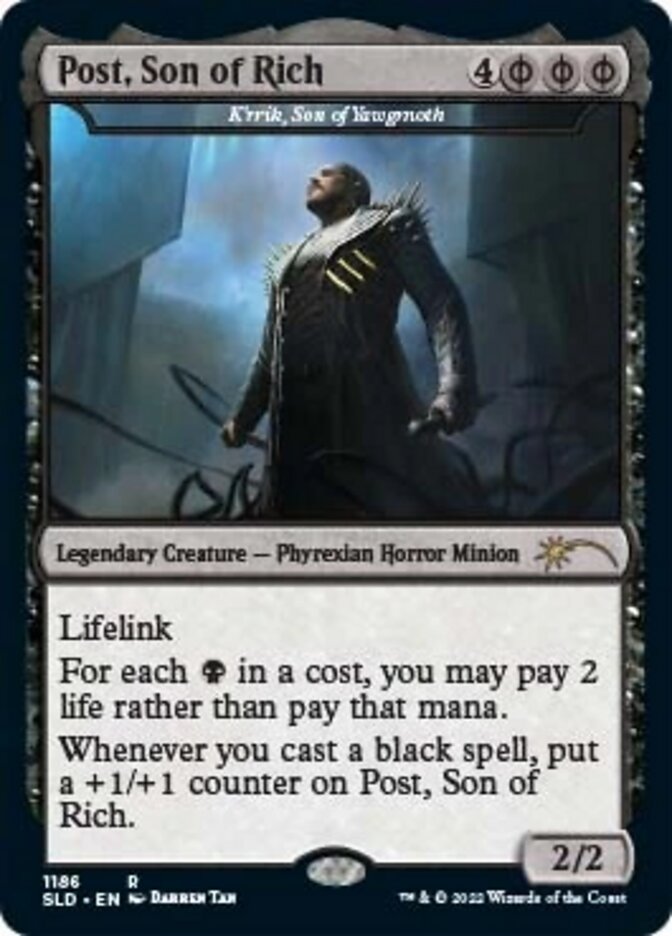 K'rrik, Son of Yawgmoth - Post, Son of Rich [Secret Lair Drop Series] | Webway Games
