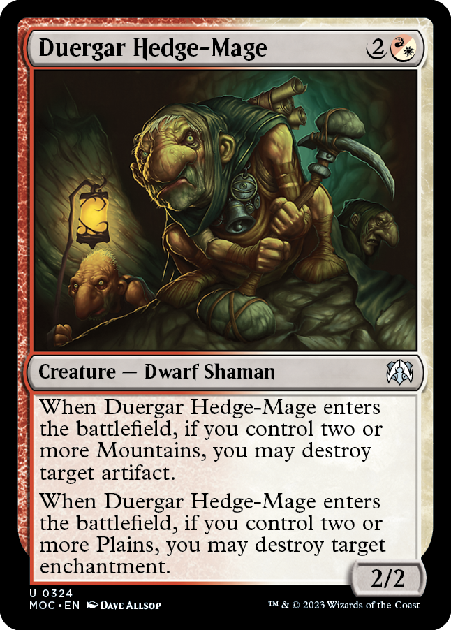 Duergar Hedge-Mage [March of the Machine Commander] | Webway Games