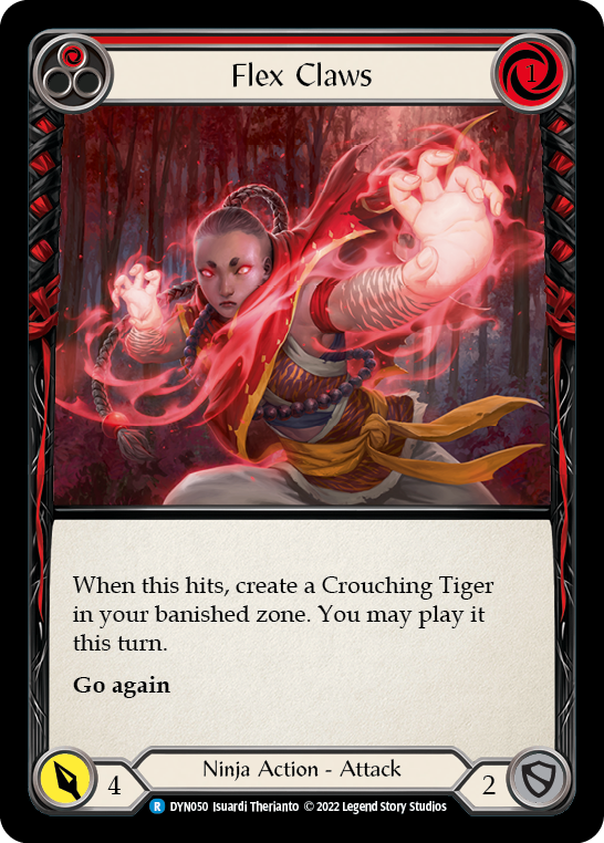 Flex Claws (Red) [DYN050] (Dynasty)  Rainbow Foil | Webway Games