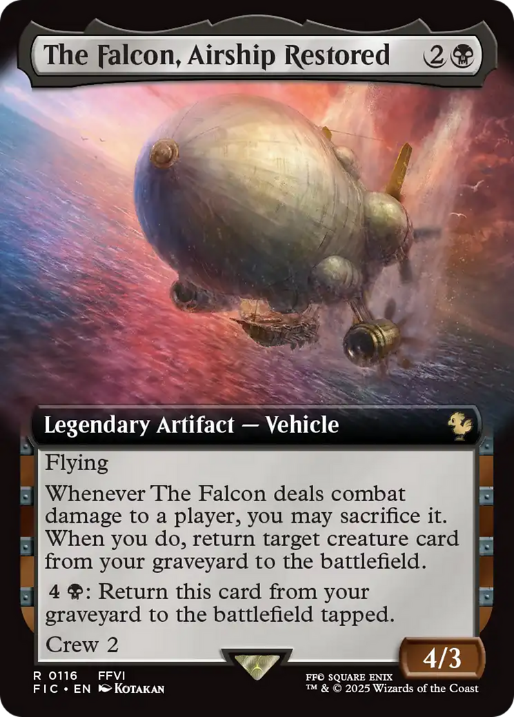 The Falcon, Airship Restored (Extended Art) [FINAL FANTASY Commander] | Webway Games