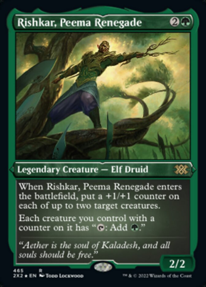 Rishkar, Peema Renegade (Foil Etched) [Double Masters 2022] | Webway Games
