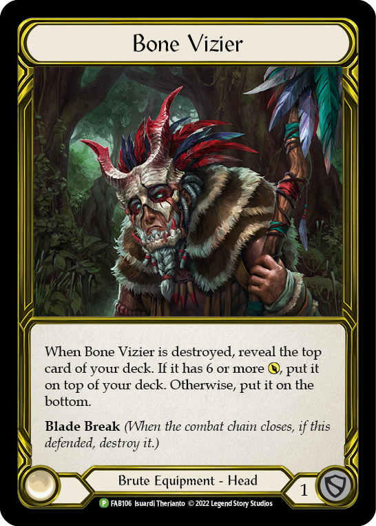 Bone Vizier (Golden) [FAB106] (Promo)  Cold Foil | Webway Games
