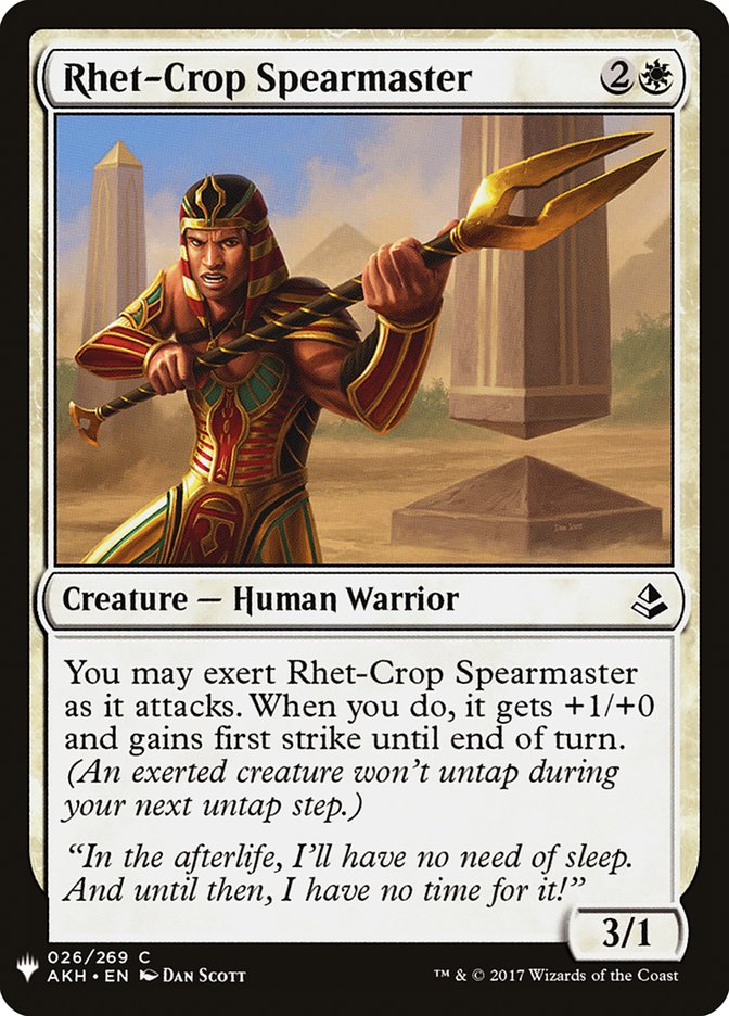 Rhet-Crop Spearmaster [Mystery Booster] | Webway Games