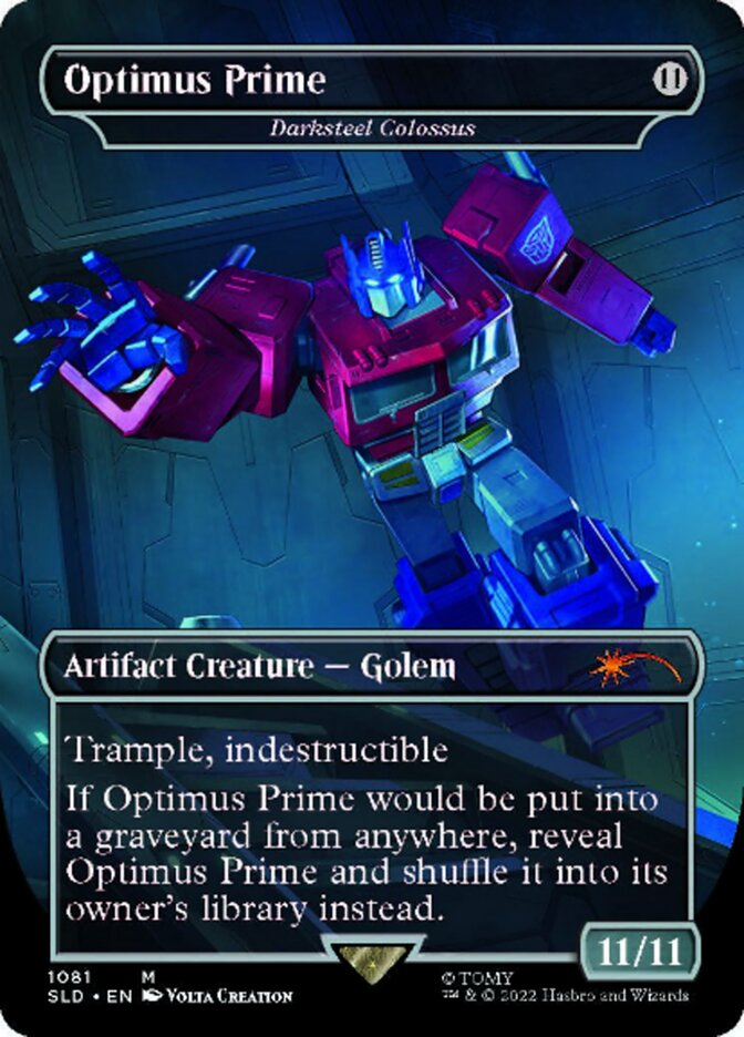 Darksteel Colossus - Optimus Prime (Borderless) [Secret Lair Drop Series] | Webway Games