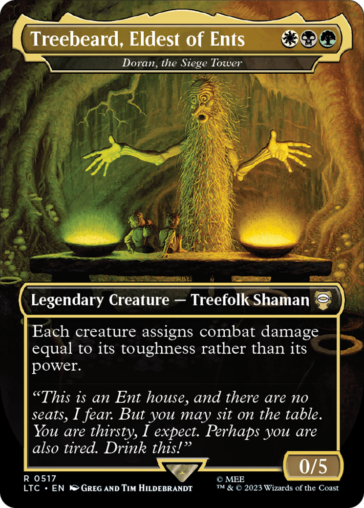 Treebeard, Eldest of Ents - Doran, the Siege Tower (Borderless) [The Lord of the Rings: Tales of Middle-Earth Commander] | Webway Games