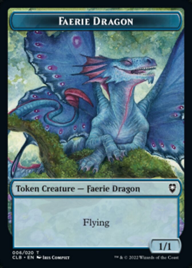 Faerie Dragon Token [Commander Legends: Battle for Baldur's Gate Tokens] | Webway Games