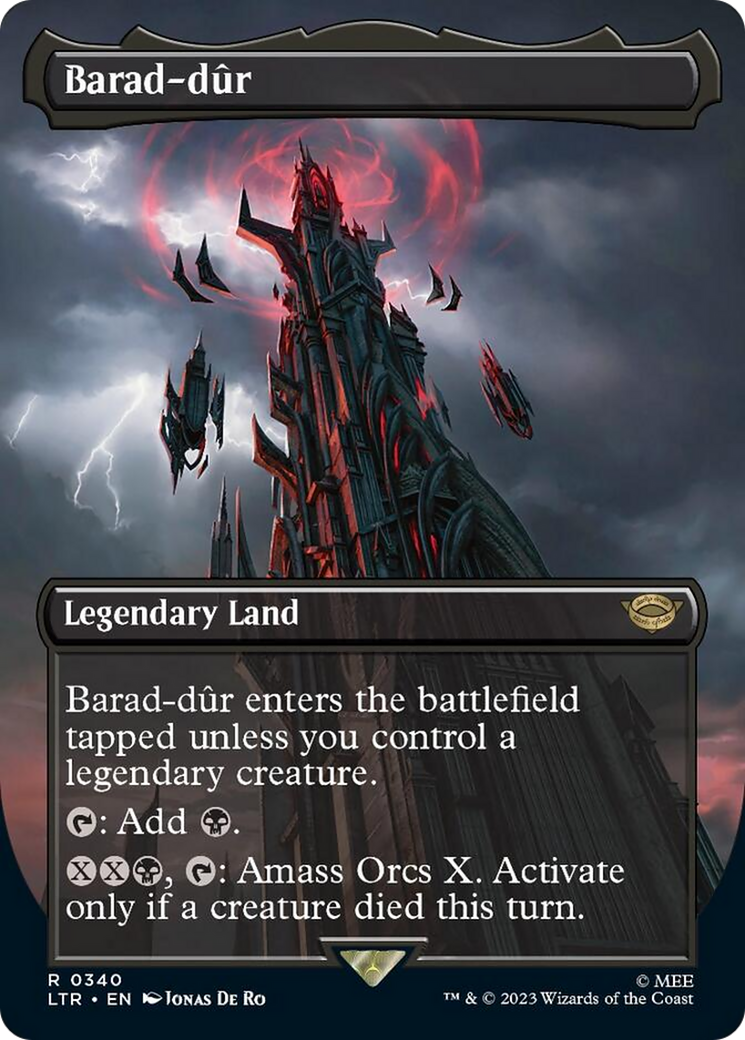 Barad-dur (Borderless Alternate Art) (340) [The Lord of the Rings: Tales of Middle-Earth] | Webway Games