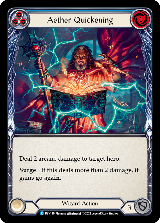Aether Quickening (Blue) [DYN199] (Dynasty) | Webway Games