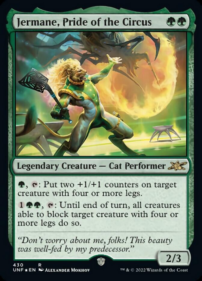 Jermane, Pride of the Circus (Galaxy Foil) [Unfinity] | Webway Games