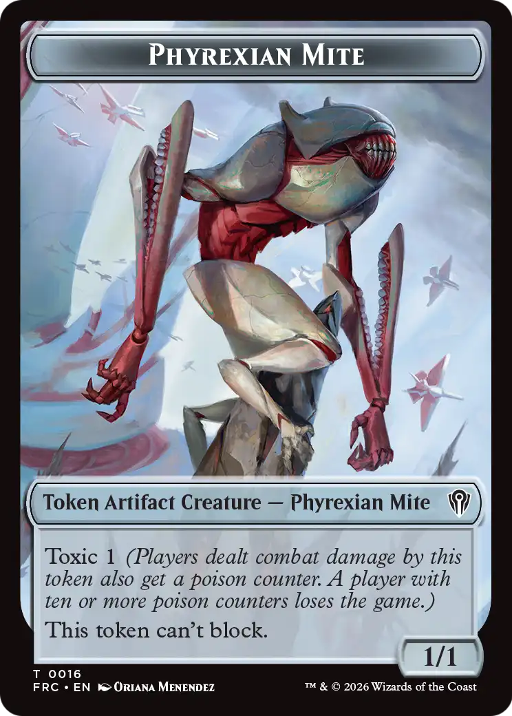 Kobolds of Kher Keep // Phyrexian Mite Double-Sided Token [Reality Fracture Commander Tokens] | Webway Games