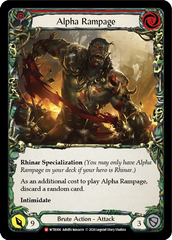 Alpha Rampage [U-WTR006] (Welcome to Rathe Unlimited)  Unlimited Rainbow Foil | Webway Games