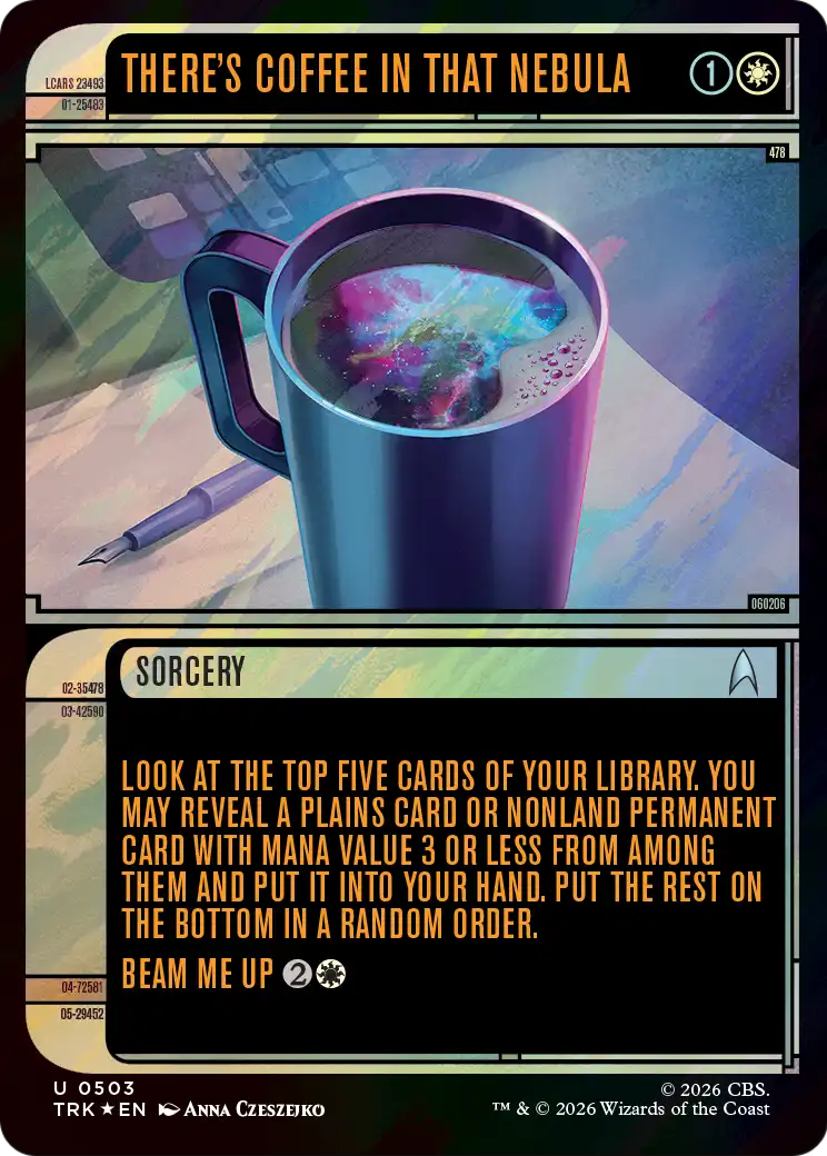 There's Coffee in that Nebula (Showcase) (Surge Foil) [Star Trek] | Webway Games