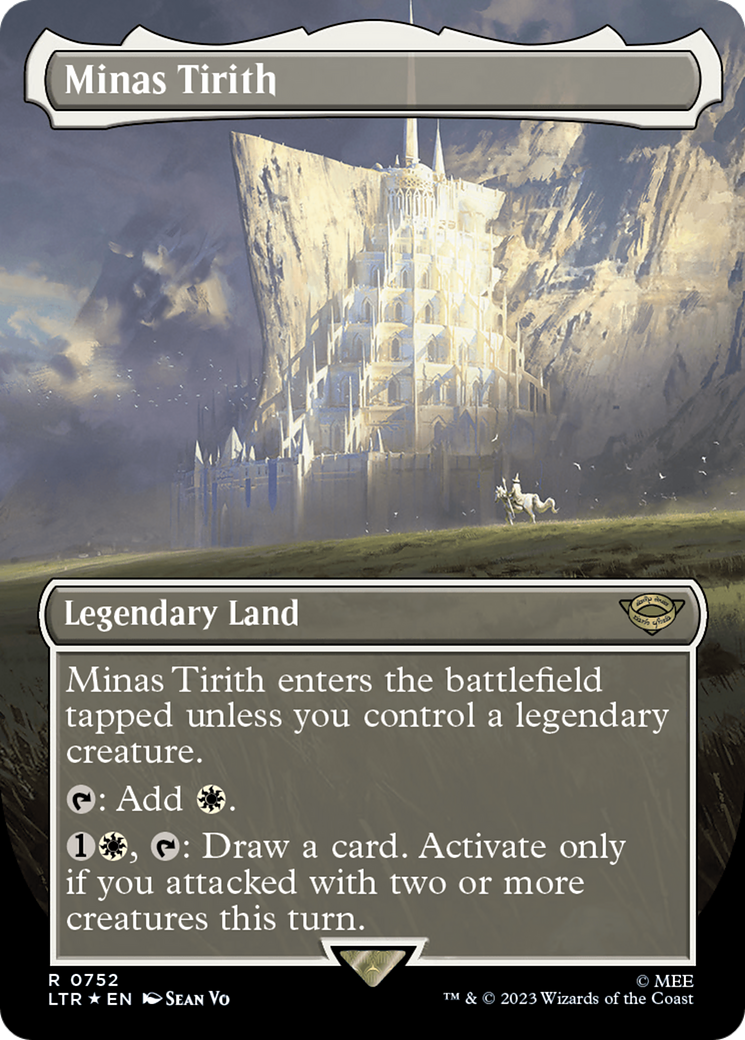 Minas Tirith (Borderless) (Surge Foil) [The Lord of the Rings: Tales of Middle-Earth] | Webway Games
