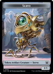 Feather // Servo Double-Sided Token [March of the Machine Commander Tokens] | Webway Games
