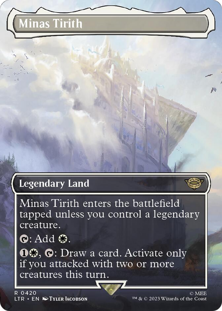 Minas Tirith (Borderless Alternate Art) (420) [The Lord of the Rings: Tales of Middle-Earth] | Webway Games