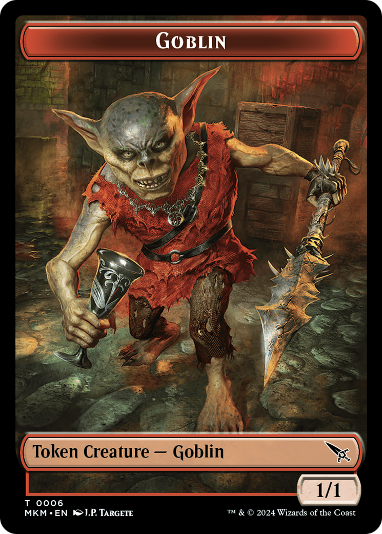 Goblin Token [Murders at Karlov Manor Tokens] | Webway Games