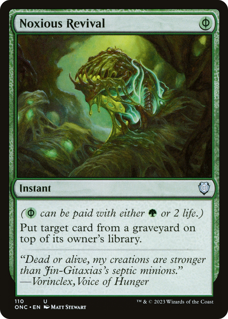 Noxious Revival [Phyrexia: All Will Be One Commander] | Webway Games