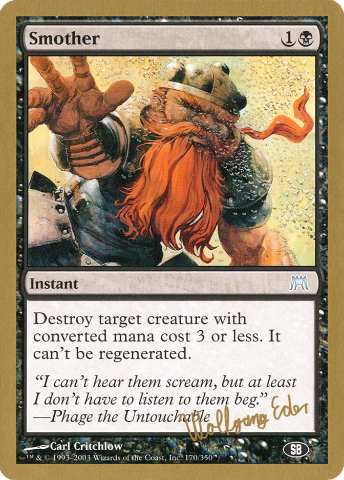 Smother (Wolfgang Eder) (SB) [World Championship Decks 2003] | Webway Games