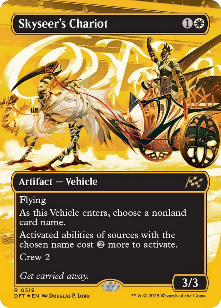 Skyseer's Chariot (Borderless) (First-Place Foil) [Aetherdrift] | Webway Games