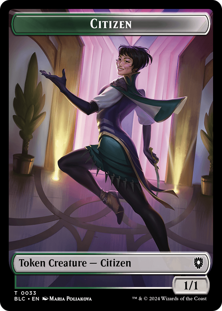 Soldier // Citizen Double-Sided Token [Bloomburrow Commander Tokens] | Webway Games