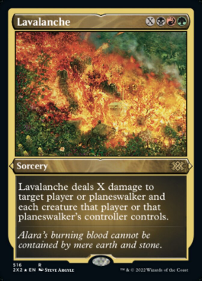 Lavalanche (Foil Etched) [Double Masters 2022] | Webway Games