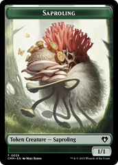 Saproling // Satyr Double-Sided Token [Commander Masters Tokens] | Webway Games