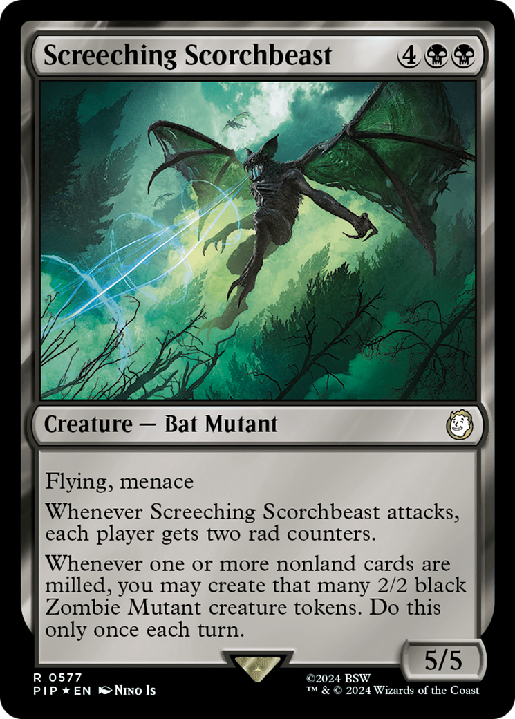 Screeching Scorchbeast (Surge Foil) [Fallout] | Webway Games