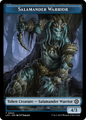 Salamander Warrior // Treasure Double-Sided Token [The Lost Caverns of Ixalan Commander Tokens] | Webway Games