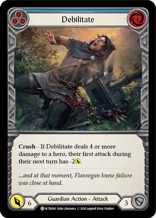 Debilitate (Blue) [U-WTR068] (Welcome to Rathe Unlimited)  Unlimited Rainbow Foil | Webway Games