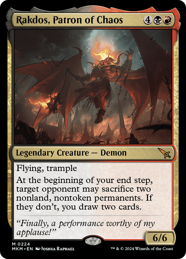 Rakdos, Patron of Chaos [Murders at Karlov Manor] | Webway Games