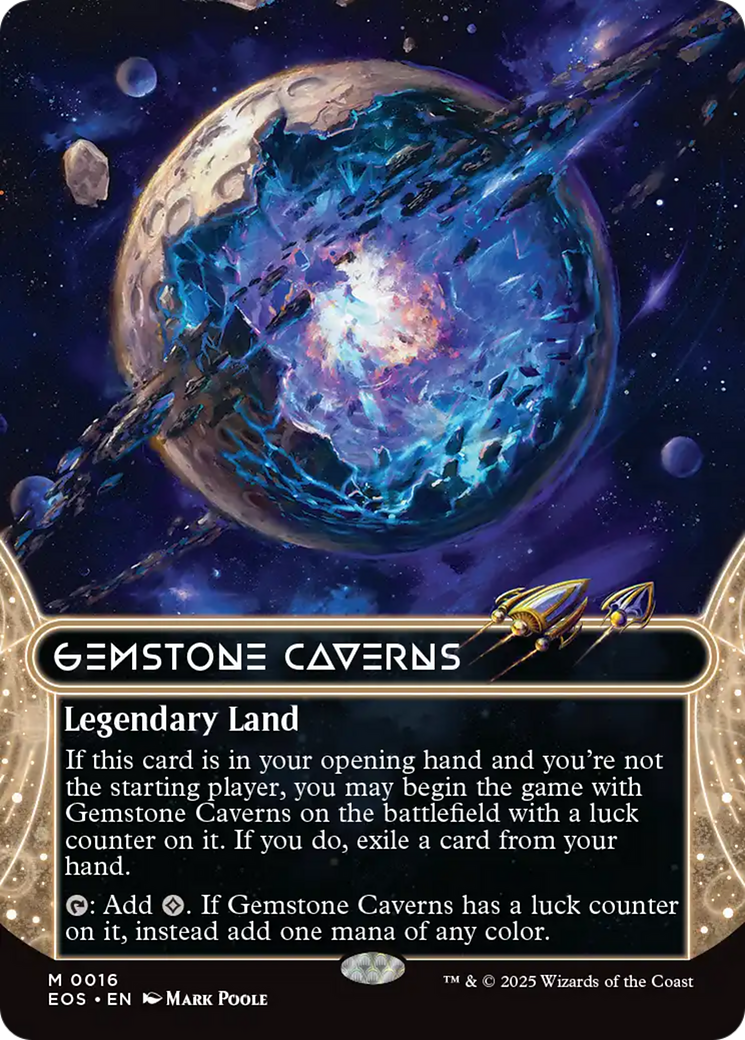 Gemstone Caverns (0016) (Borderless) [Edge of Eternities: Stellar Sights] | Webway Games