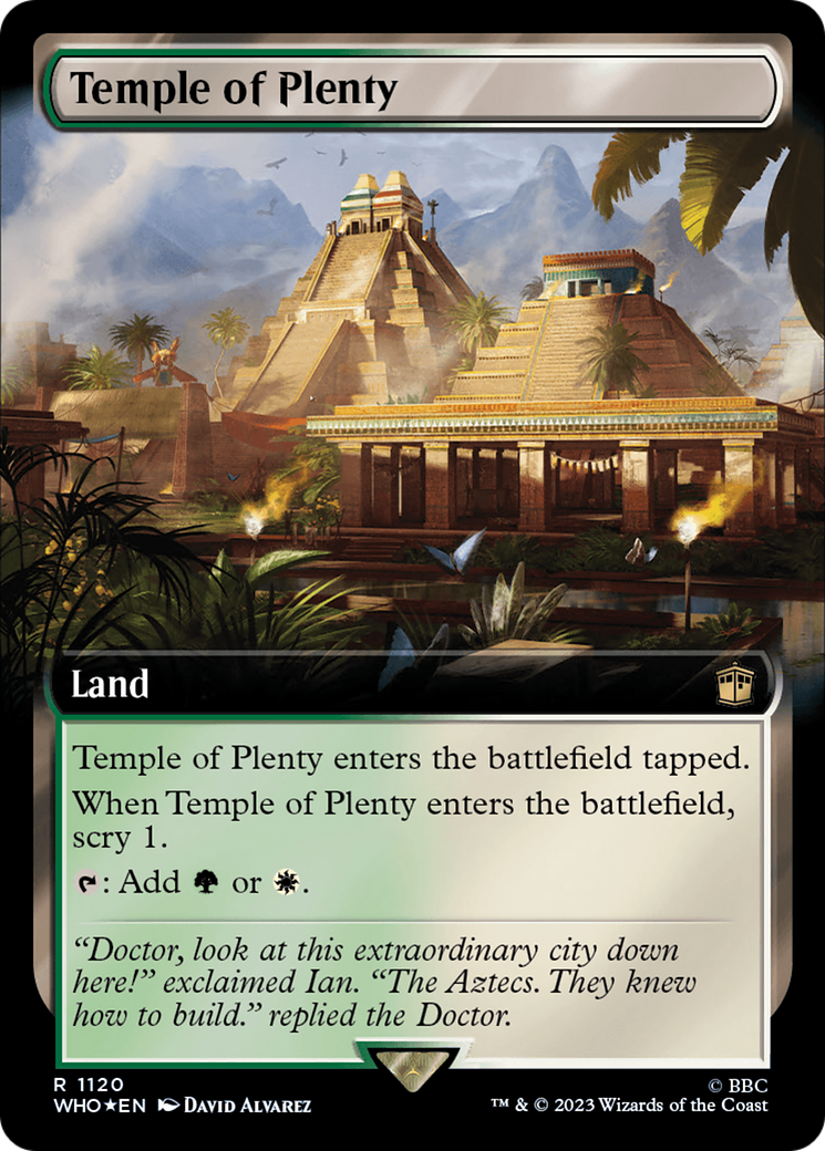 Temple of Plenty (Extended Art) (Surge Foil) [Doctor Who] | Webway Games