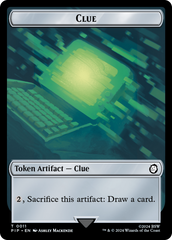 Junk // Clue Double-Sided Token [Fallout Tokens] | Webway Games