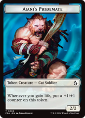 Ajani's Pridemate // Mowu Double-Sided Token [Reality Fracture Tokens] | Webway Games