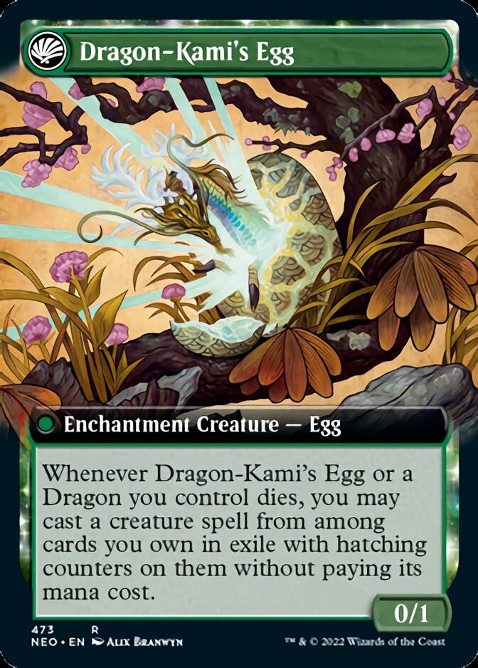 The Dragon-Kami Reborn // Dragon-Kami's Egg (Extended Art) [Kamigawa: Neon Dynasty] | Webway Games
