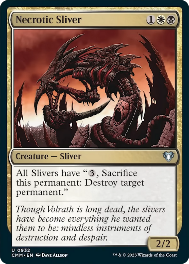 Necrotic Sliver [Commander Masters] | Webway Games