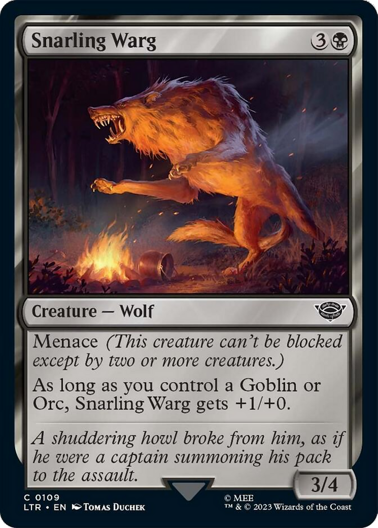 Snarling Warg [The Lord of the Rings: Tales of Middle-Earth] | Webway Games