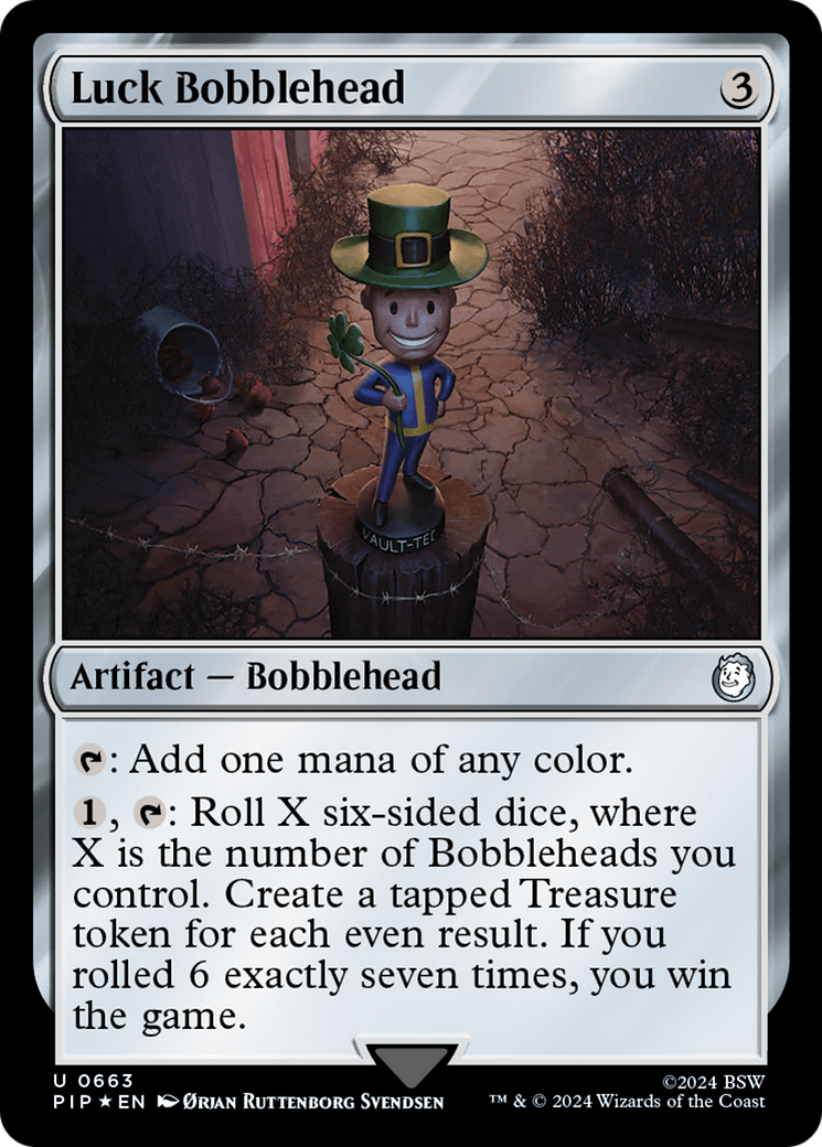 Luck Bobblehead (Surge Foil) [Fallout] | Webway Games
