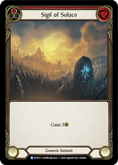 Sigil of Solace (Red) [U-WTR173] (Welcome to Rathe Unlimited)  Unlimited Rainbow Foil | Webway Games