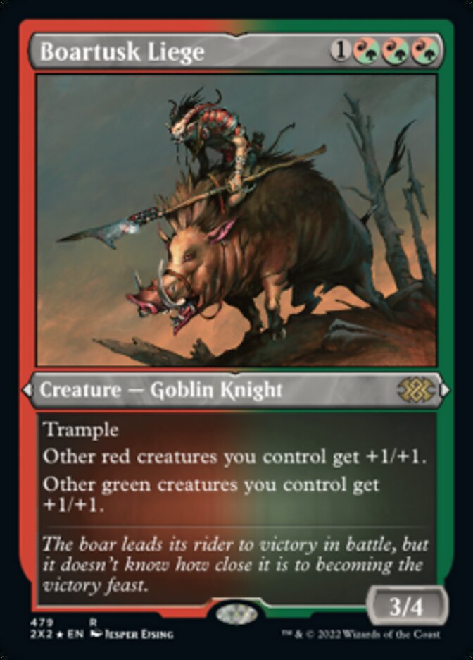 Boartusk Liege (Foil Etched) [Double Masters 2022] | Webway Games