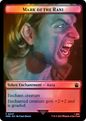 Fish // Mark of the Rani Double-Sided Token (Surge Foil) [Doctor Who Tokens] | Webway Games