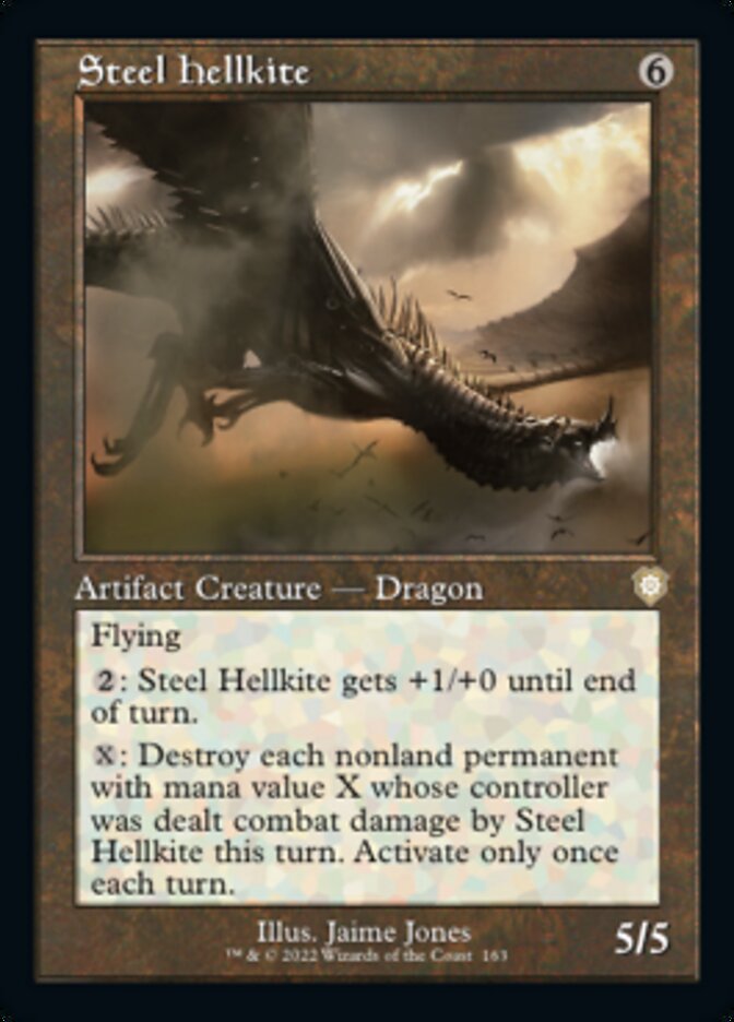 Steel Hellkite (Retro) [The Brothers' War Commander] | Webway Games