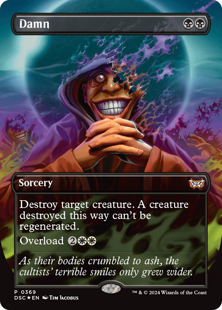 Damn (Borderless) [Duskmourn: House of Horror Commander] | Webway Games