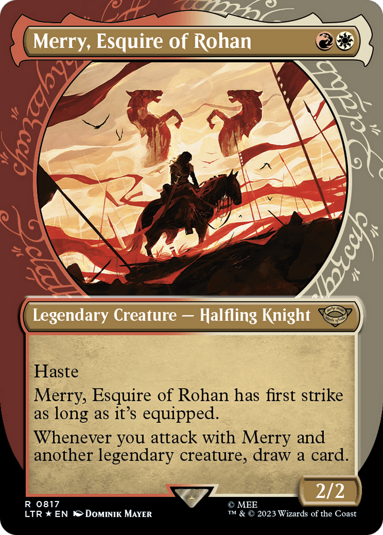 Merry, Esquire of Rohan (Showcase) (Surge Foil) [The Lord of the Rings: Tales of Middle-Earth] | Webway Games
